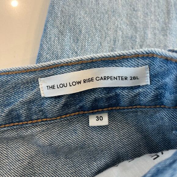 Aritzia Denim Forum The Lou Low Rise Carpenter Loose Fit Utility Cargo Jeans - Picture 8 of 12
